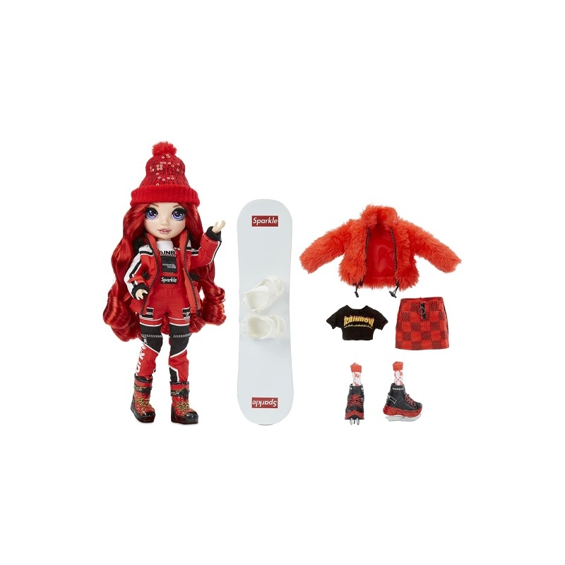 Rainbow High Ruby Anderson - Red Clothes Fashion 11 Doll 2 Complete Outfits